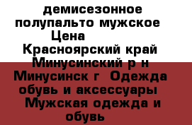 демисезонное полупальто мужское › Цена ­ 1 000 - Красноярский край, Минусинский р-н, Минусинск г. Одежда, обувь и аксессуары » Мужская одежда и обувь   